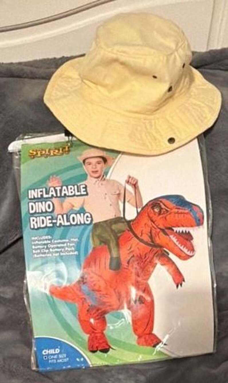 Spirit Halloween Inflatable Dino Ride-Along Costume Child One Size